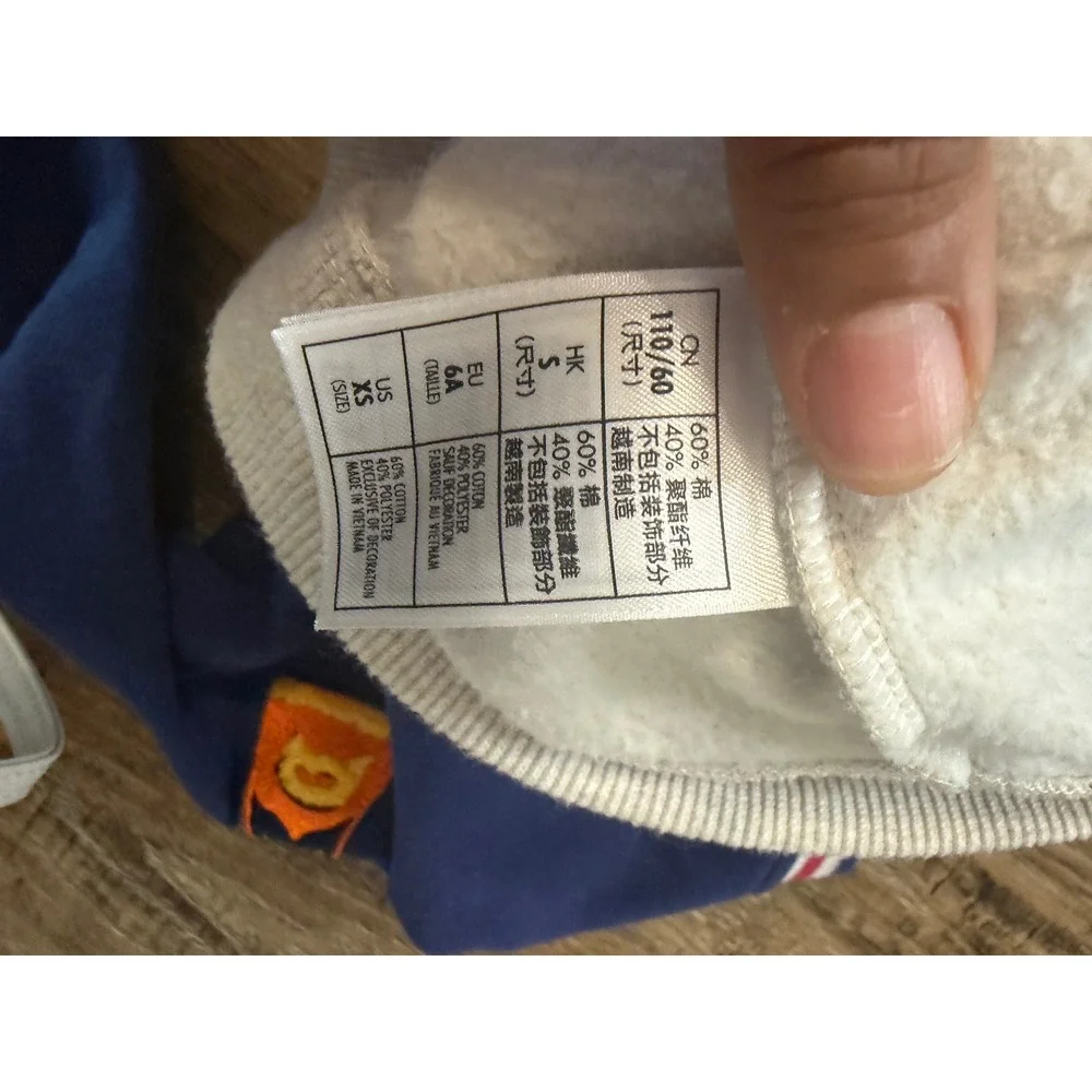 Disney Parks Disneyland Resort Mickey Mouse Varsity Bomber‎ Jacket Gray Blue XS
